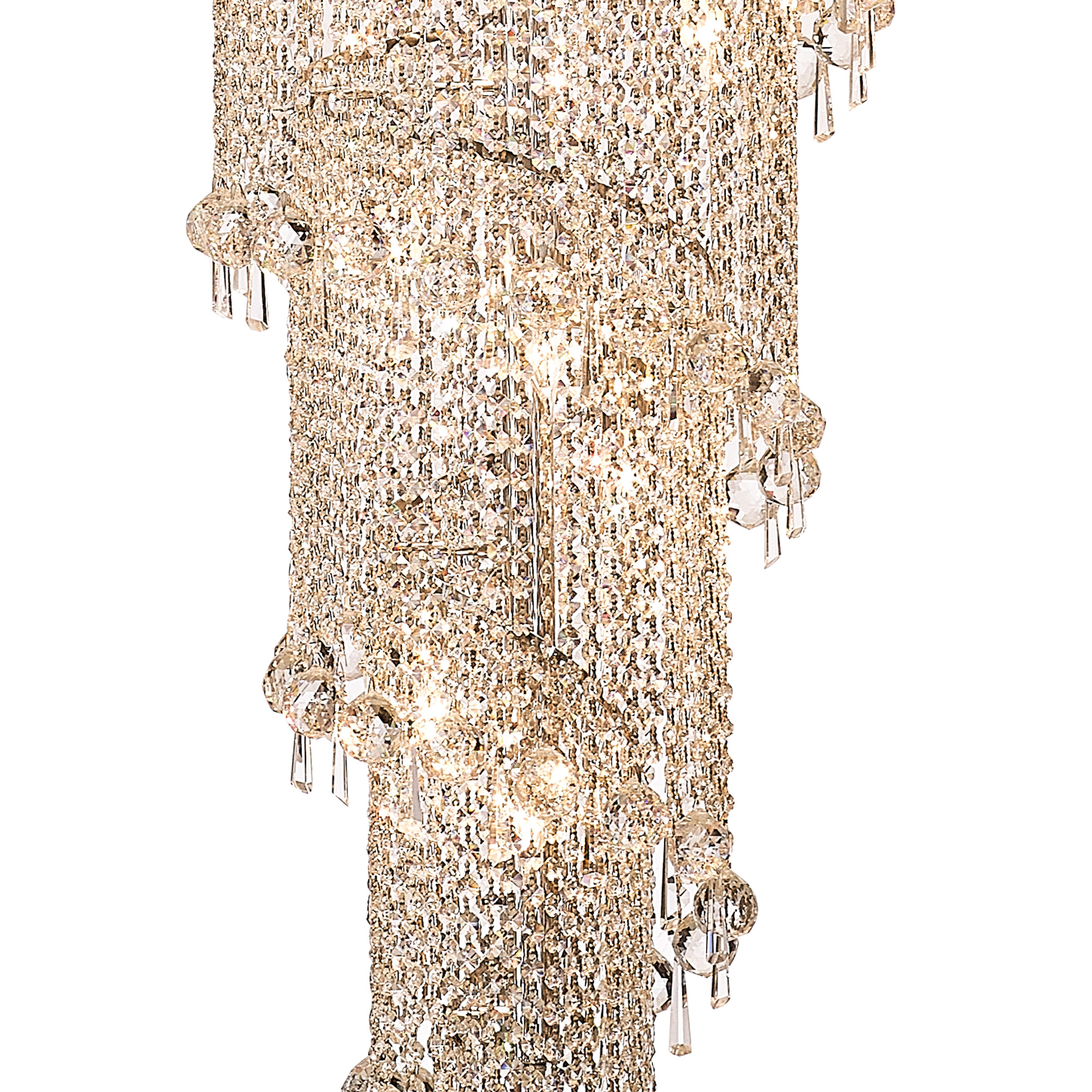 Alexandra Crystal Ceiling Lights Diyas Statement Crystal Fittings